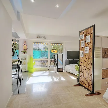 Immogroom - New - Renovated Studio With Terrace Daire Cannes